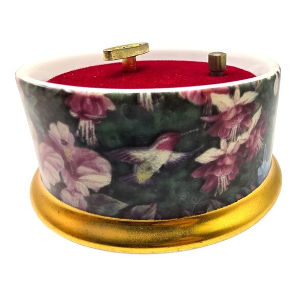 Rufous Hummingbird Music Box 1994 Lena Liu Ardleigh-Elliott Beethoven Ode to Joy - Picture 9 of 13